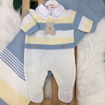 13/08  Saída de Maternidade Fernando - Azul bebe Amarelo e Branco